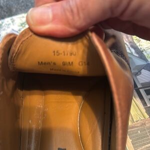 Johnston and Murphy Men’s Hartley plain Brown Toe shoes 9/12 15-1790